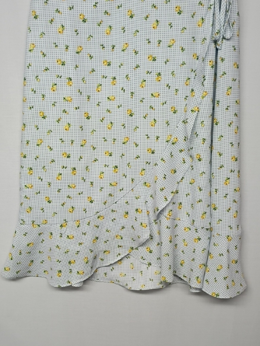 LOFT Floral Wrap-Style Midi Dress - Picture 7 of 9